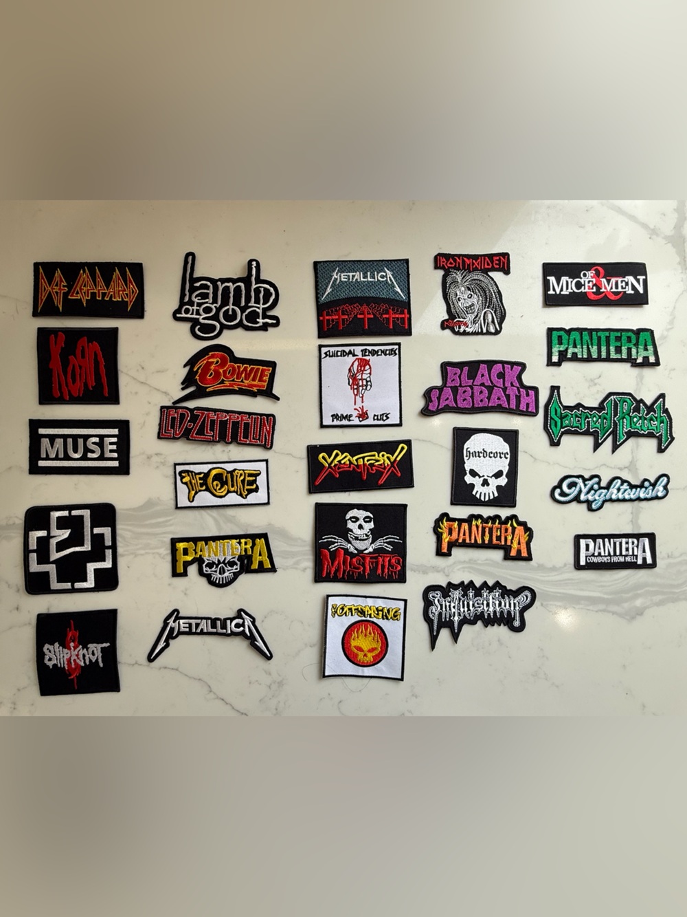 Y2K Heavy Metal / Rock Band Patch (26 Patches) New